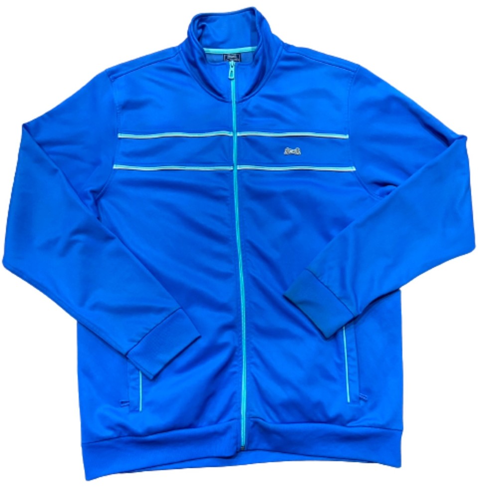 Le Tigre Athletic  Vintage Full Zip Royal Blue Track Jacket Men's Size 2XL
